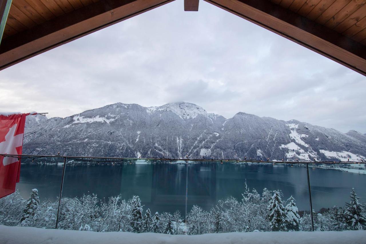 Exklusives Chalet Mit Traumhafter See- Und Bergsicht Seelisberg Exteriér fotografie